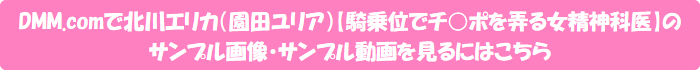 DMM.comで北川エリカ(園田ユリア)【騎乗位でチ○ポを弄る女精神科医】のサンプル画像・サンプル動画を見るにはこちら