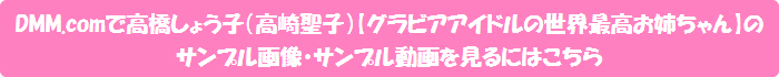DMM.comで高橋しょう子(高崎聖子)【グラビアアイドルの世界最高お姉ちゃん】のサンプル画像・サンプル動画を見るにはこちら